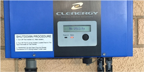 Clenergy SPH inverter faults